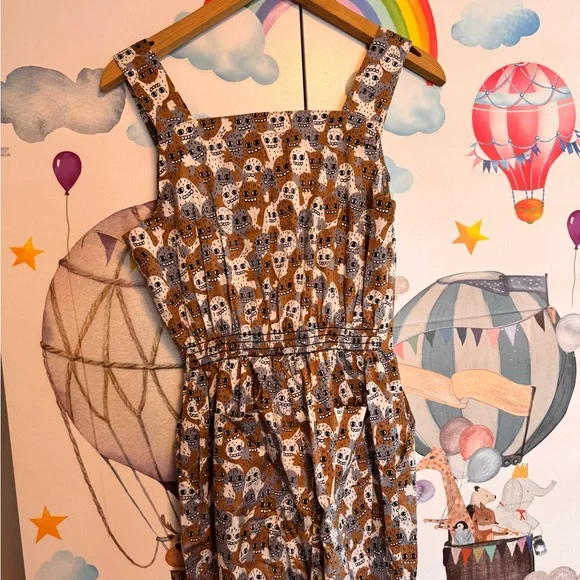 Nooworks monsters overalls small like new rare print - Picture 7 of 11